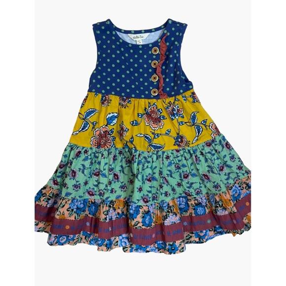 Matilda Jane Wild Heart Dress Girls Size 4 Choose Your Path Collection Knit Uppe - Picture 4 of 7